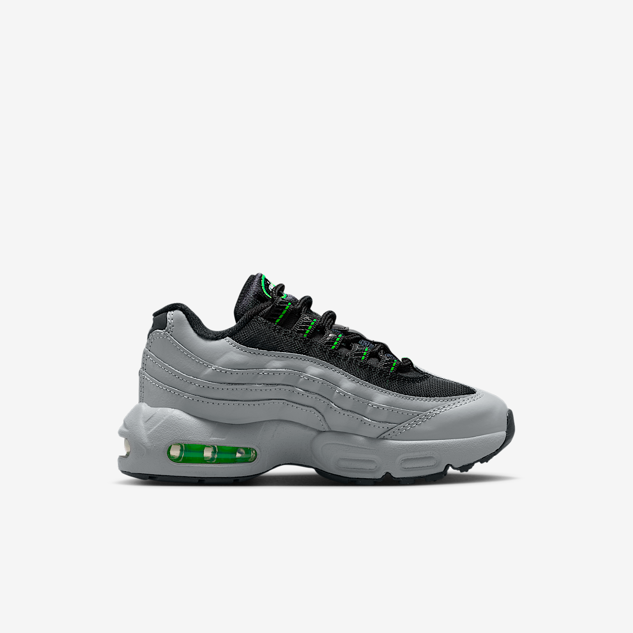 Nike Air Max 95 sneaker Light Smoke Grey/Green Strike/Wit/Zwart