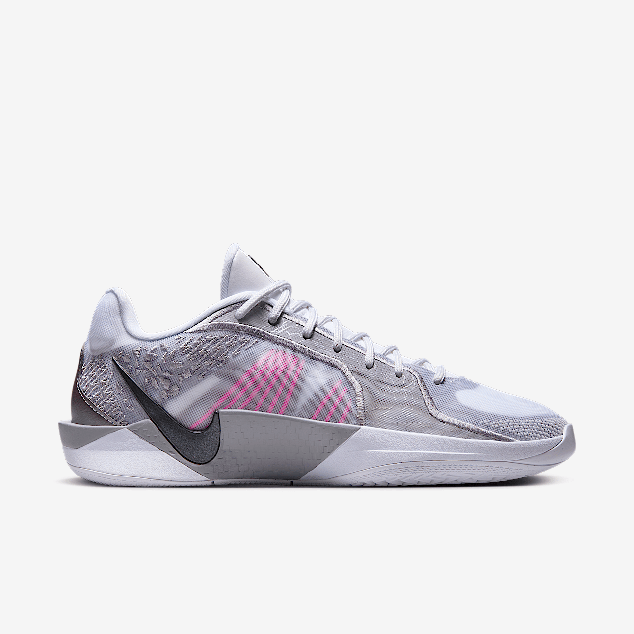 Nike  sneaker Wit/Cement Grey/Zwart/Pinksicle