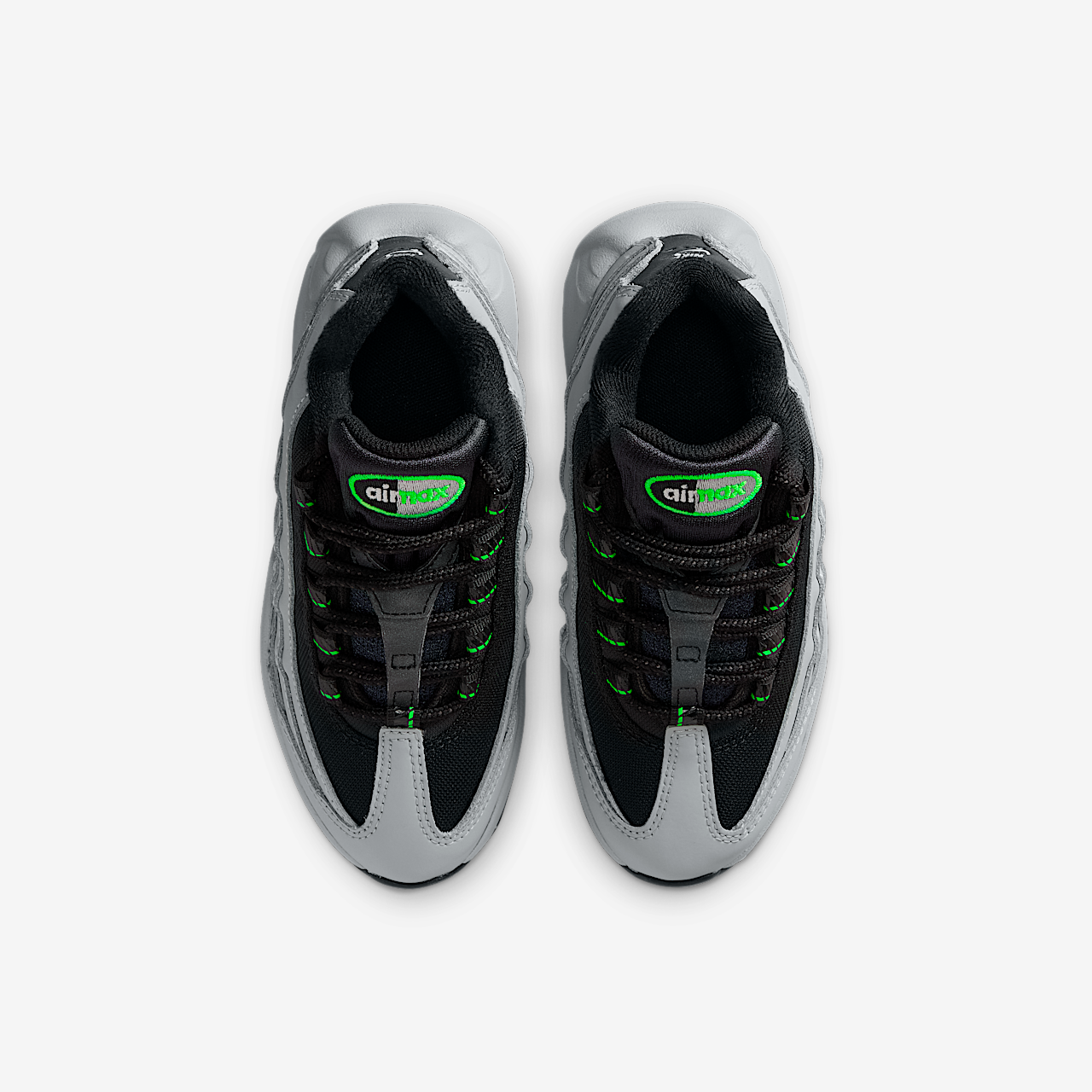 Nike Air Max 95 sneaker Light Smoke Grey/Green Strike/Wit/Zwart