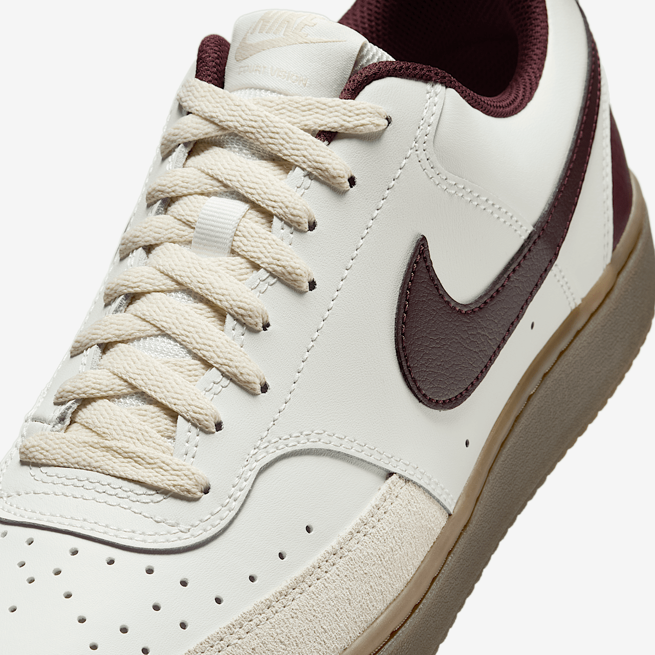 Nike  sneaker Sail/Light Khaki/Gum Dark Brown/Burgundy Crush