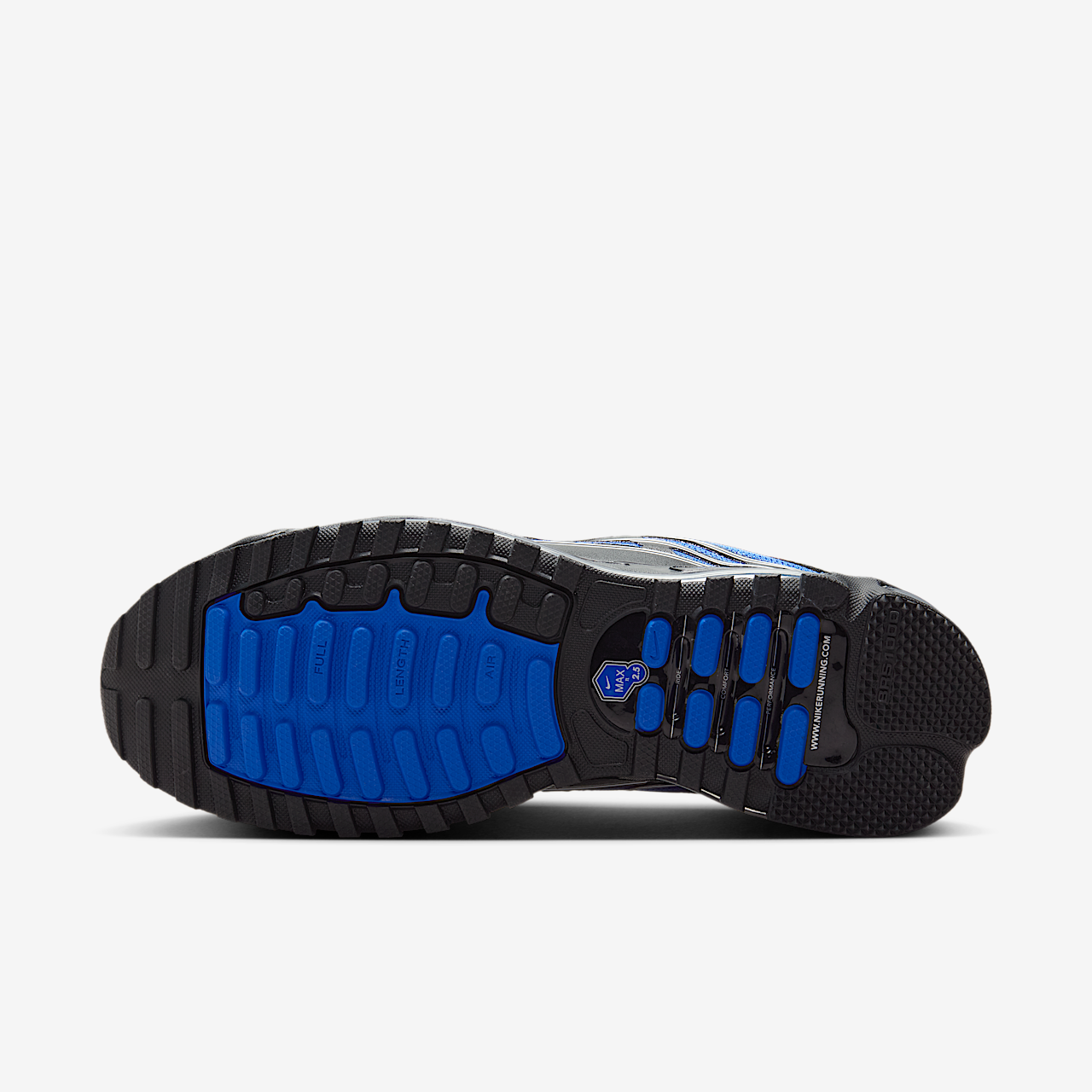  Air Max sneaker Zwart/Zwart/Metallic Silver/Hyper Royal