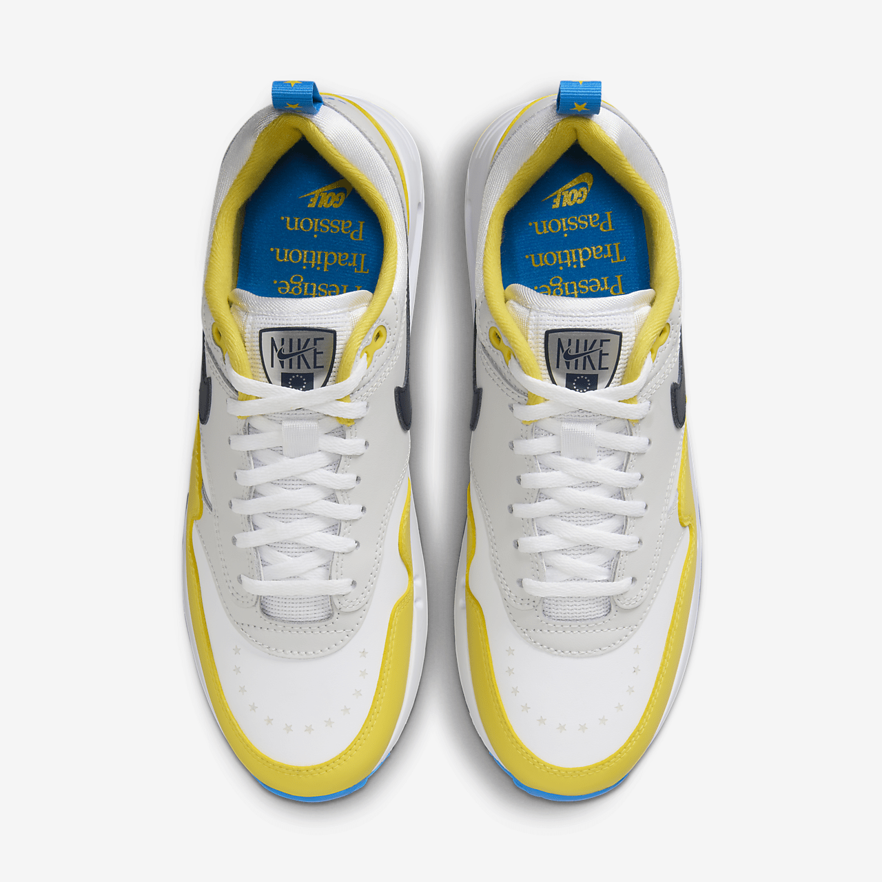 Nike Air Max 1 sneaker Wit/Tour Yellow/Photo Blue/Obsidian