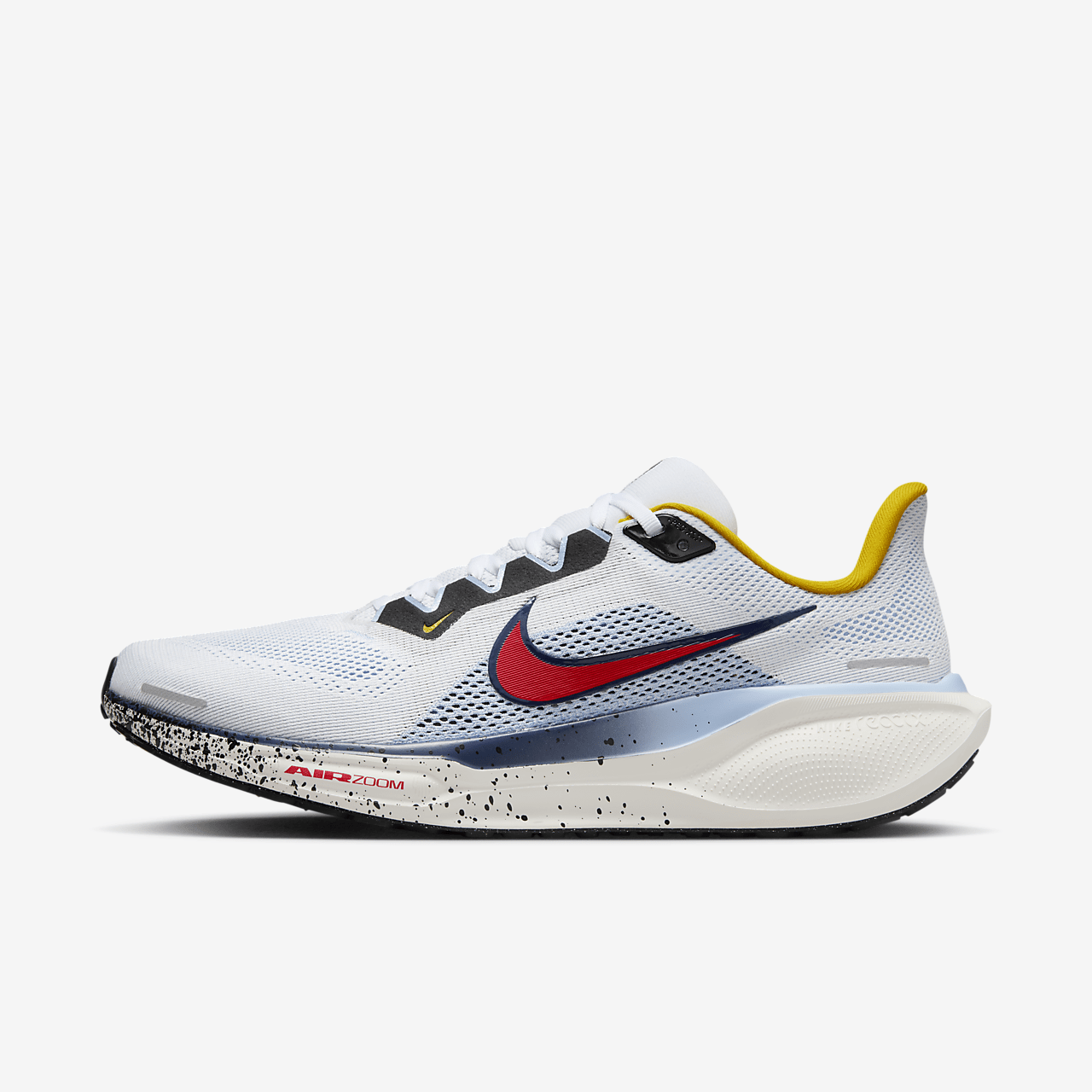 Nike Pegasus sneaker Wit/Psychic Blue/Speed Yellow/Speed Red