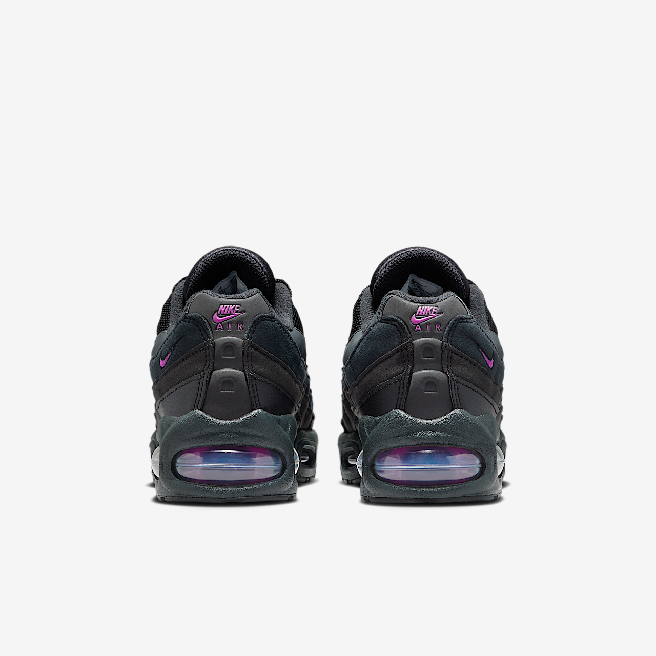 Nike Air Max 95 sneaker Zwart/Off Noir/Smoke Grey/Vivid Purple