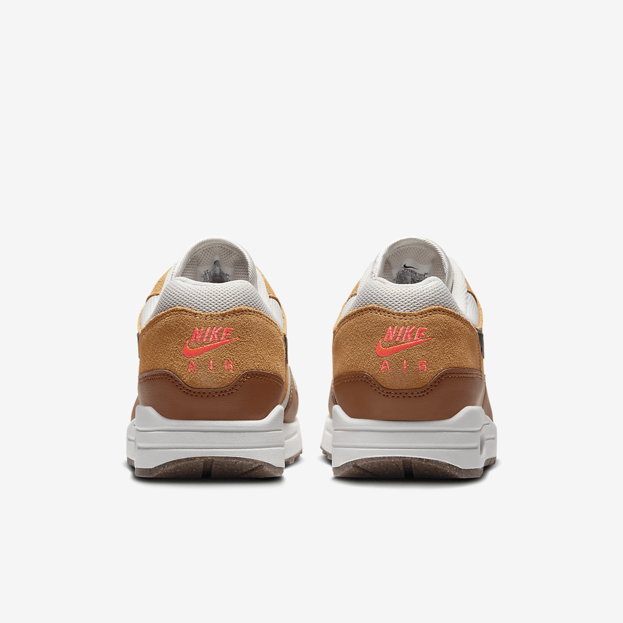 Nike Air Max 1 sneaker Light Bone/Flax/British Tan/Zwart