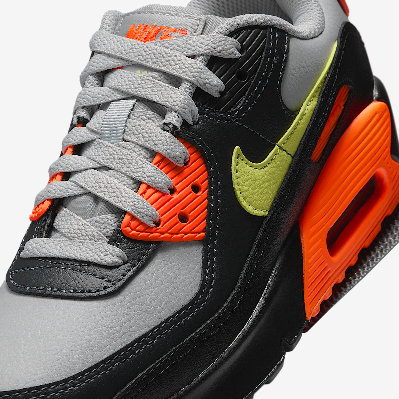 Nike Air max 90 sneaker Light Smoke Grey/Hyper Crimson/Zwart/Limelight