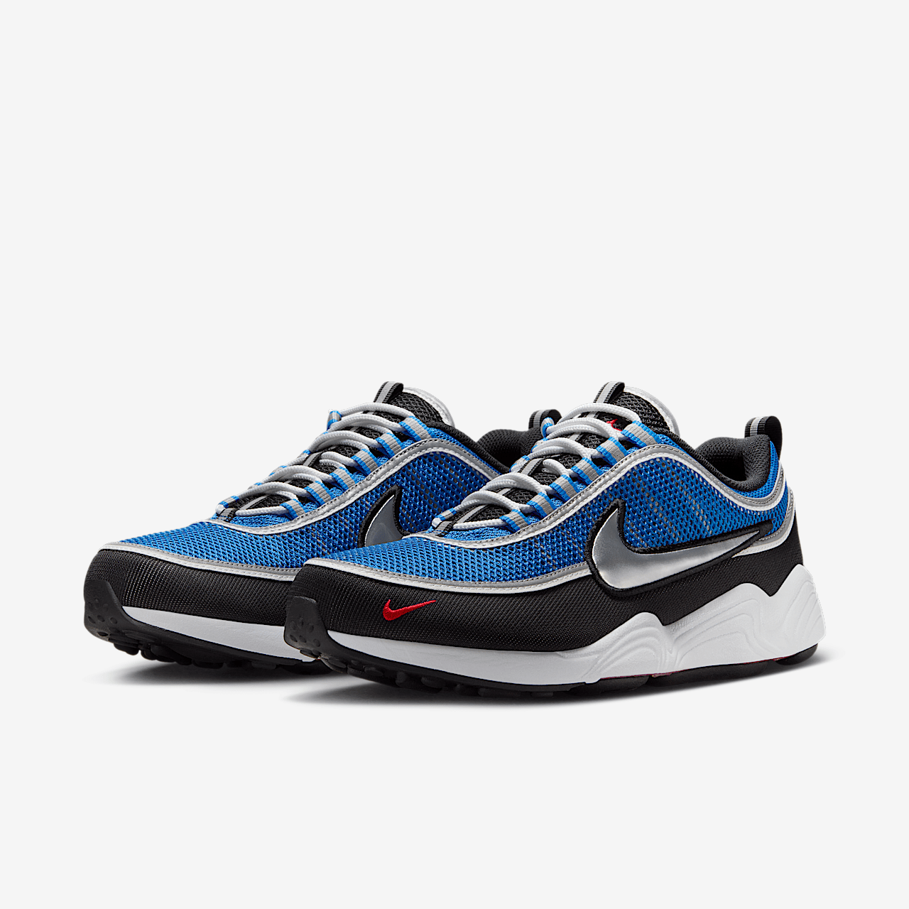Nike  sneaker Signal Blue/Zwart/Wit/Metallic Luster