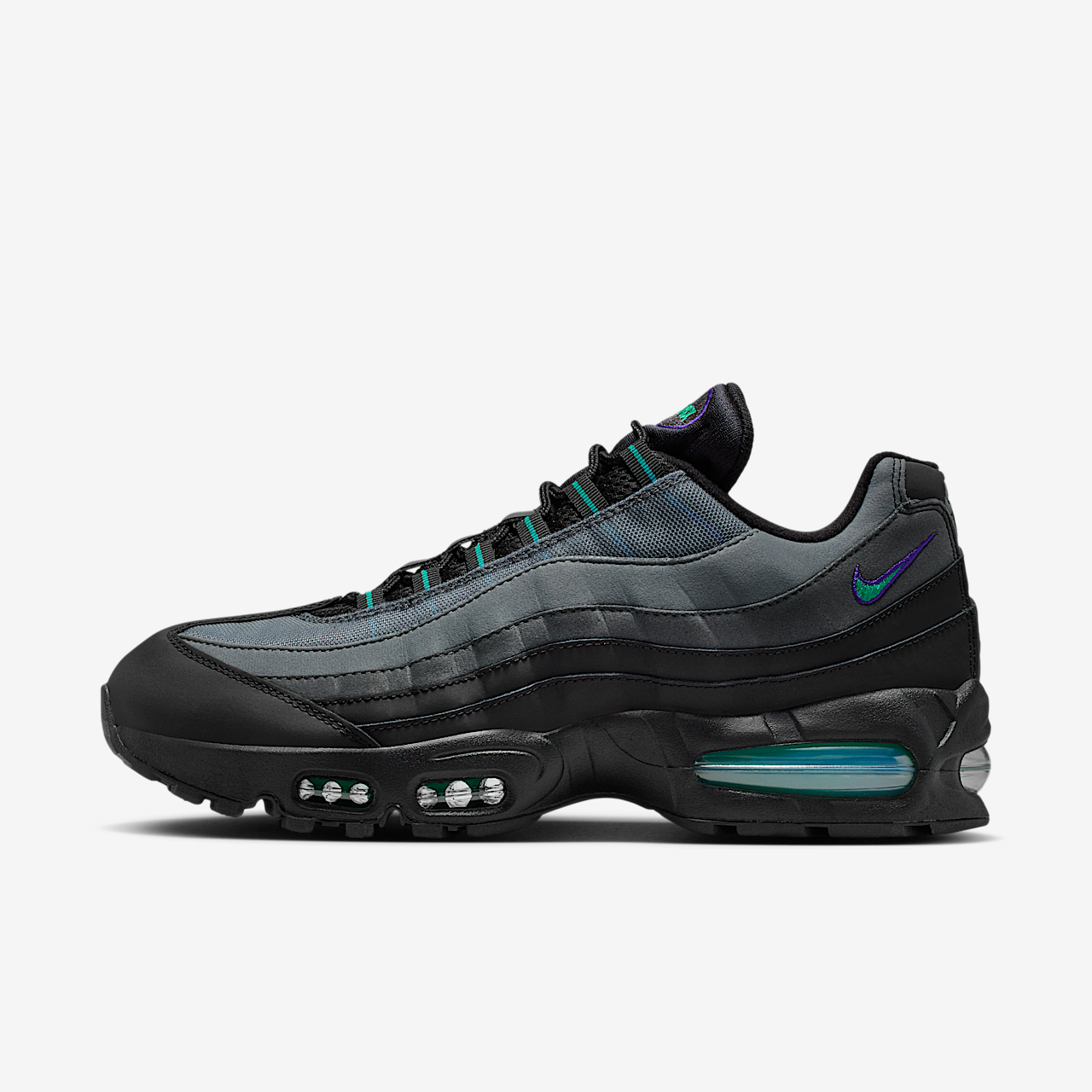 Nike Air Max sneaker Zwart/Iron Grey/Court Purple/Dusty Cactus