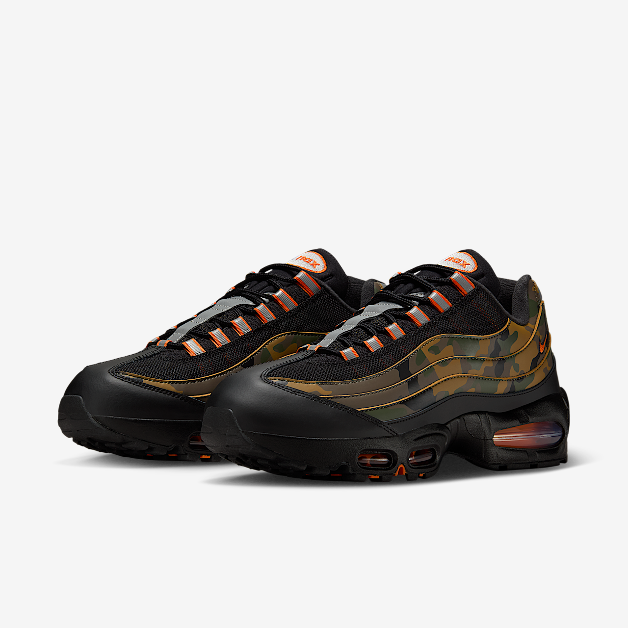 Nike Air Max sneaker Zwart/Metallic Silver/Golden Beige/Safety Orange