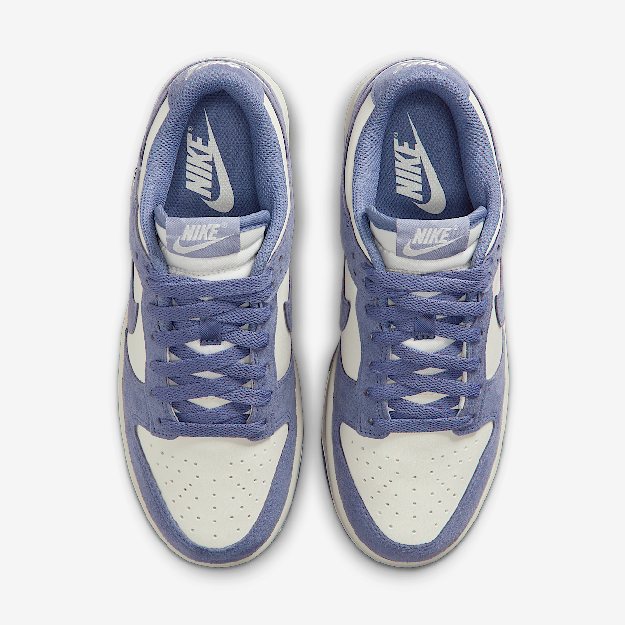 Nike Dunk Low sneaker Sail/Metallic Silver/World Indigo