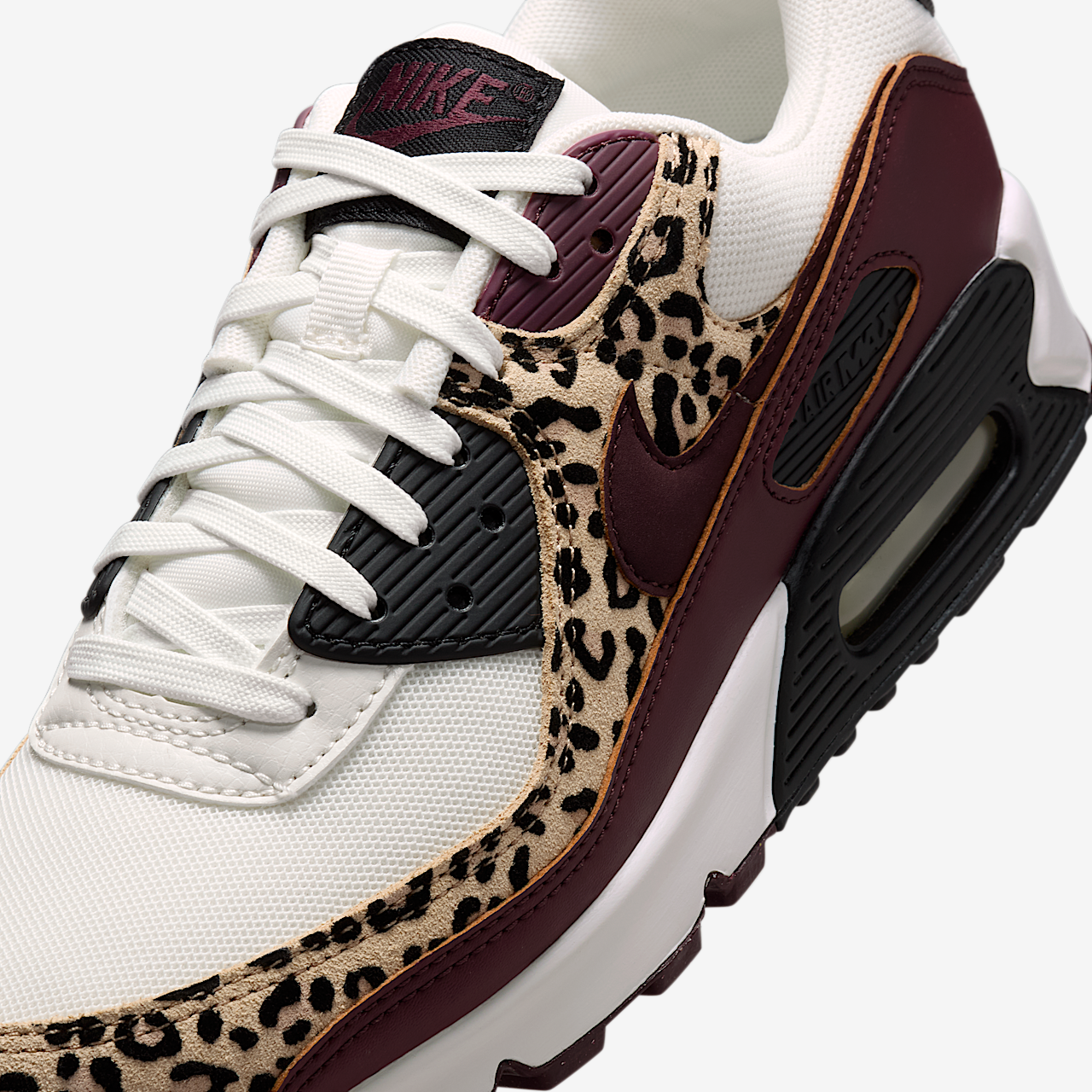 Nike Air Max sneaker Sail/Zwart/Burgundy Crush