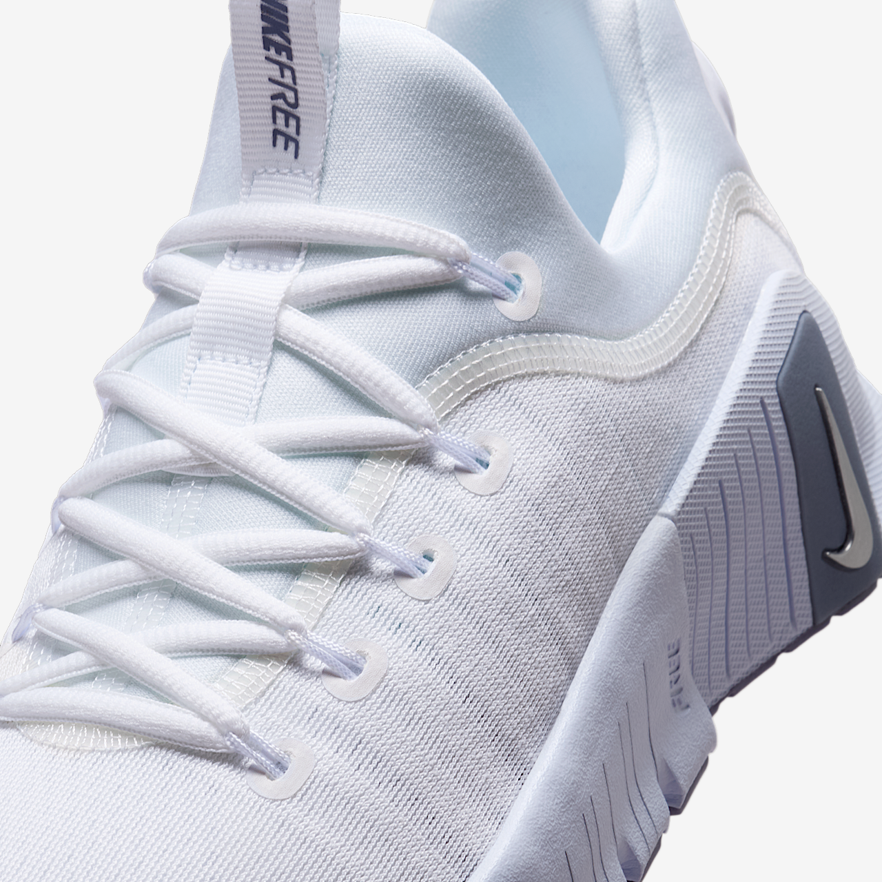 Nike Free sneaker Wit/Half Blue/Metallic Silver