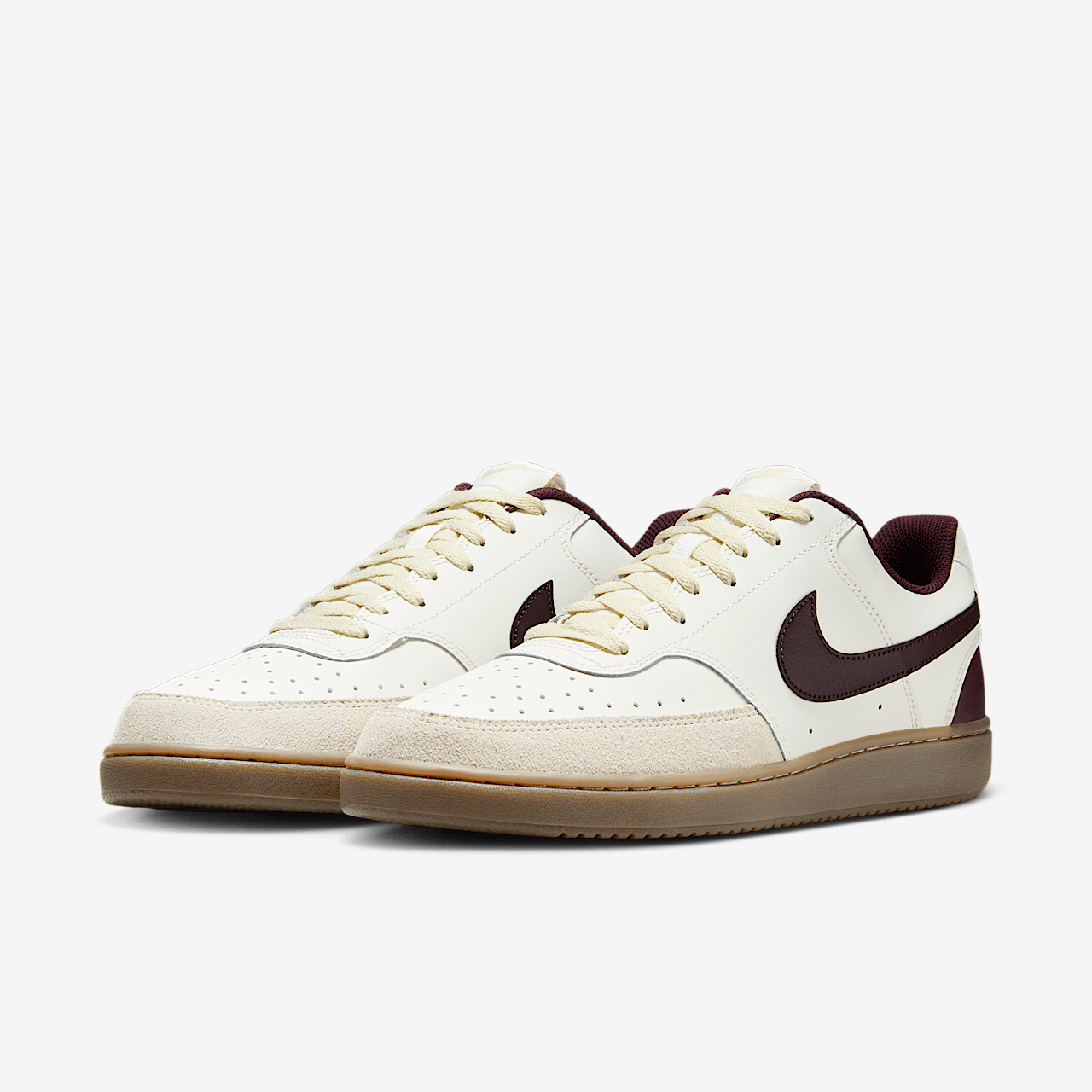 Nike  sneaker Sail/Light Khaki/Gum Dark Brown/Burgundy Crush