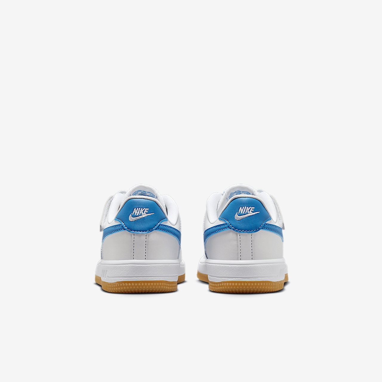 Nike  sneaker Wit/Gum Light Brown/Blue Beyond