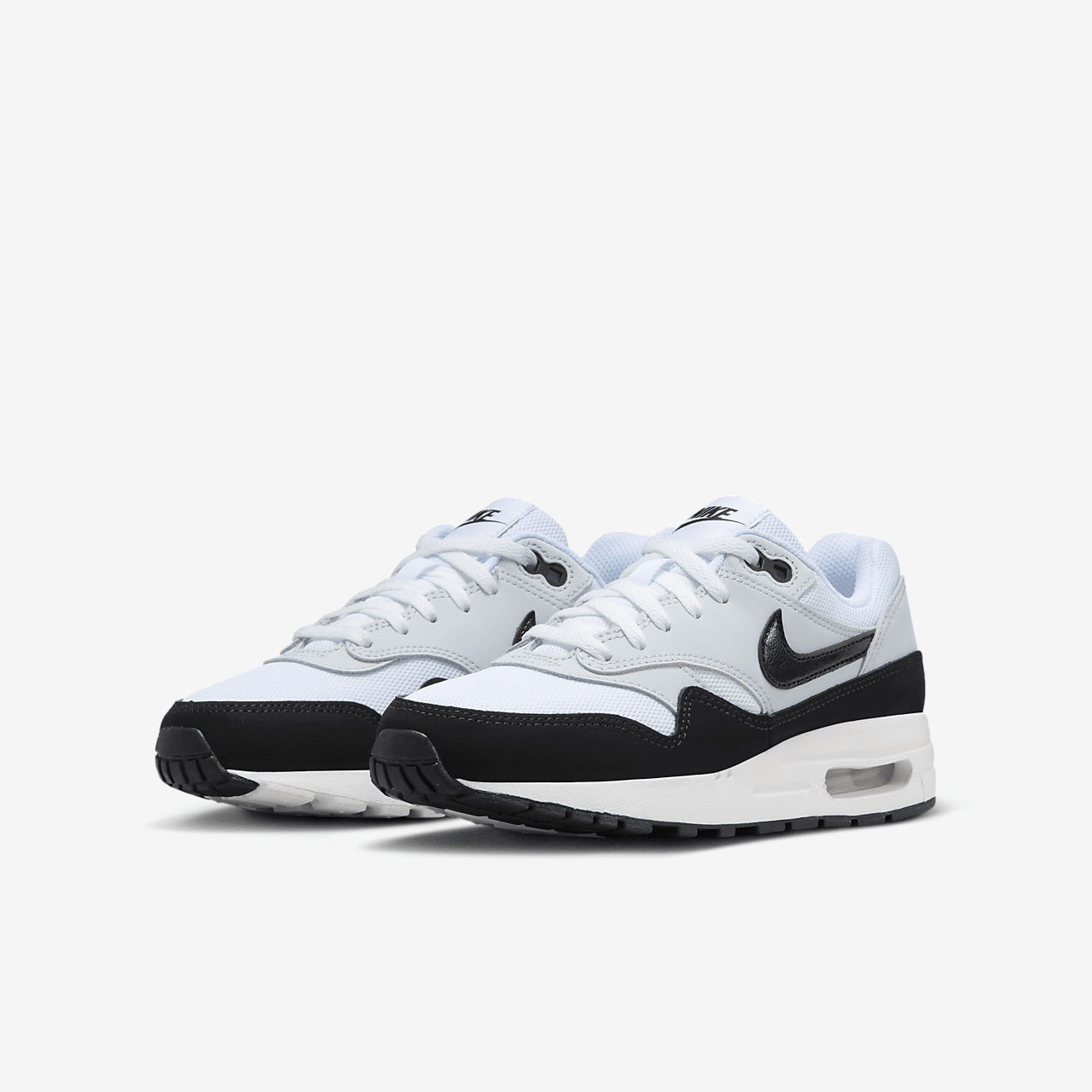 Nike Air Max 1 sneaker Wit/Pure Platinum/Zwart