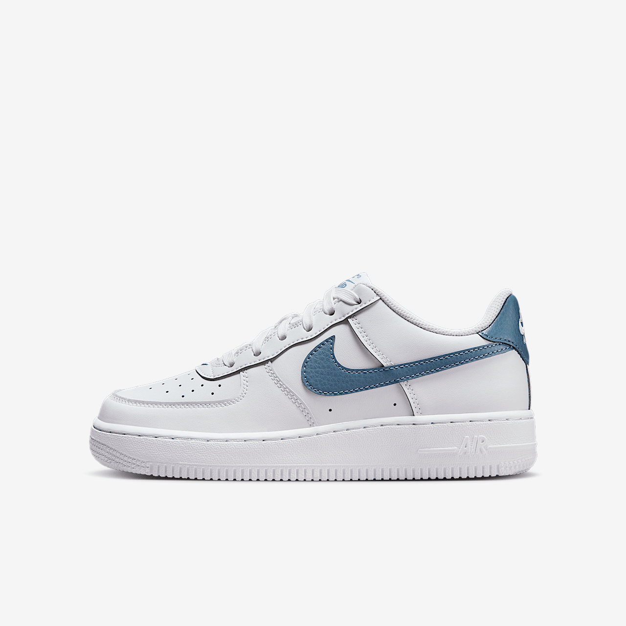 Nike Air Force 1 sneaker Wit/Metallic Silver/Thunderstorm
