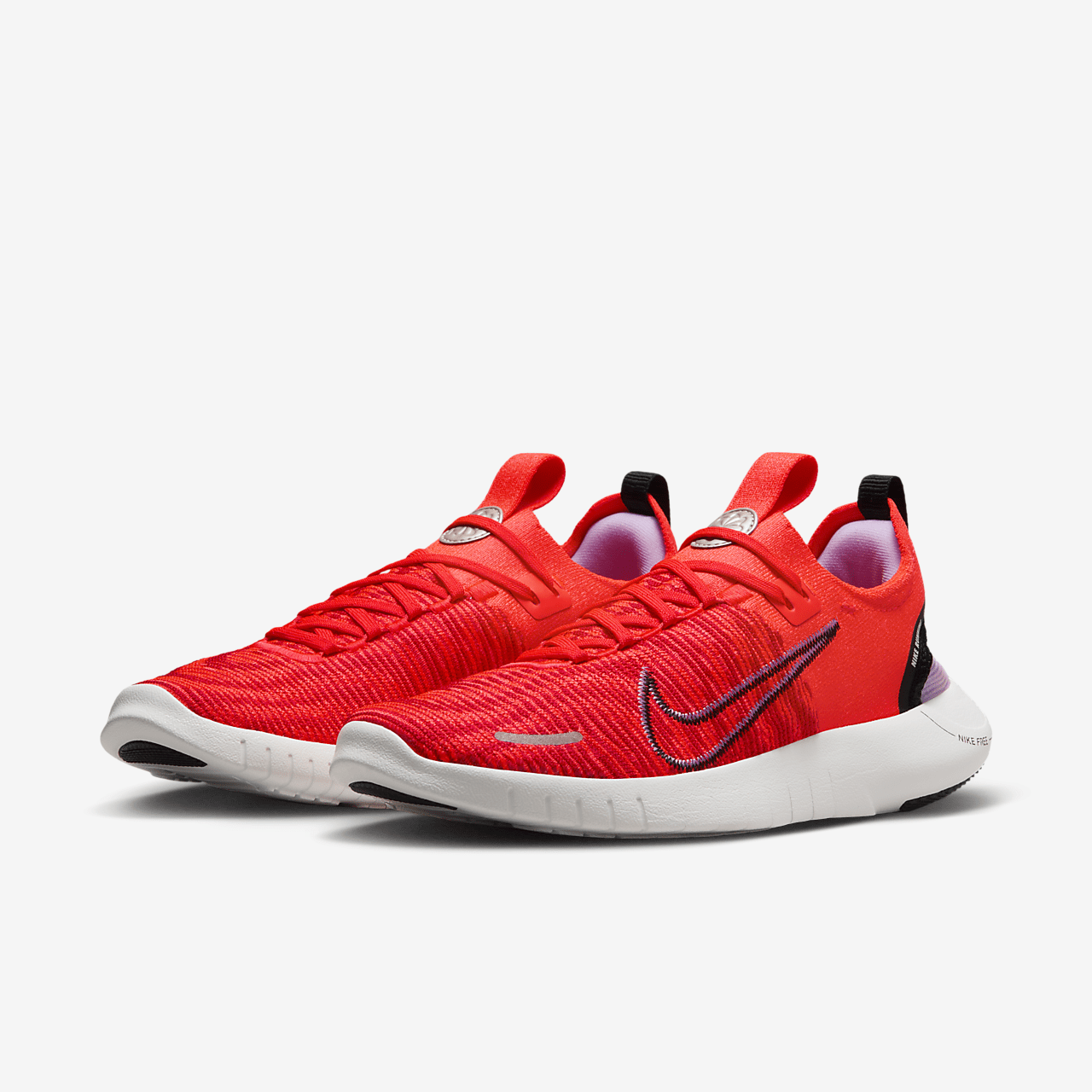 Nike Free sneaker Bright Crimson/University Red/Lilac Bloom/Zwart