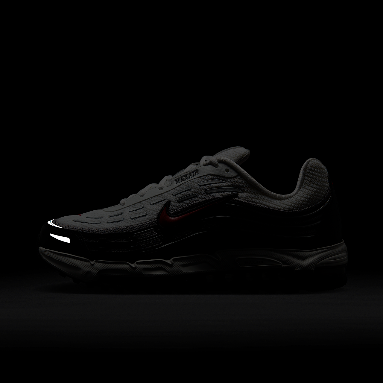 Nike Air Max sneaker Wit/Zwart/Medium Grey/Varsity Red