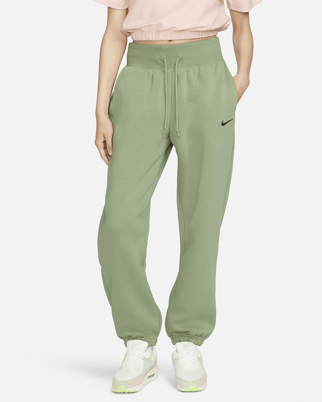 Женские  Nike Sportswear Phoenix Fleece High-Waisted Oversized Sweatpants