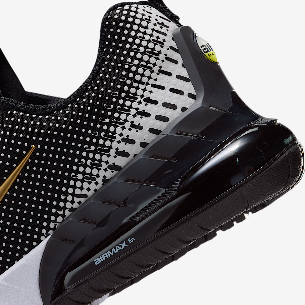 Nike Air Max sneaker Zwart/Wit/Metallic Gold