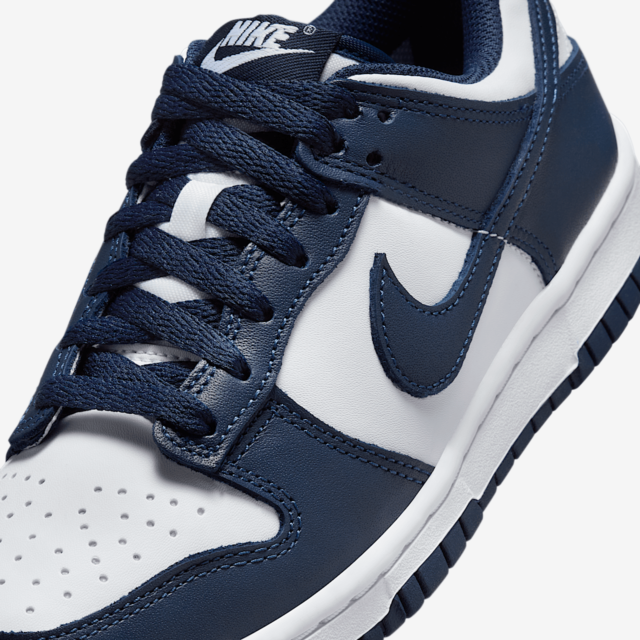 Nike Dunk Low sneaker Wit/Wit/Midnight Navy