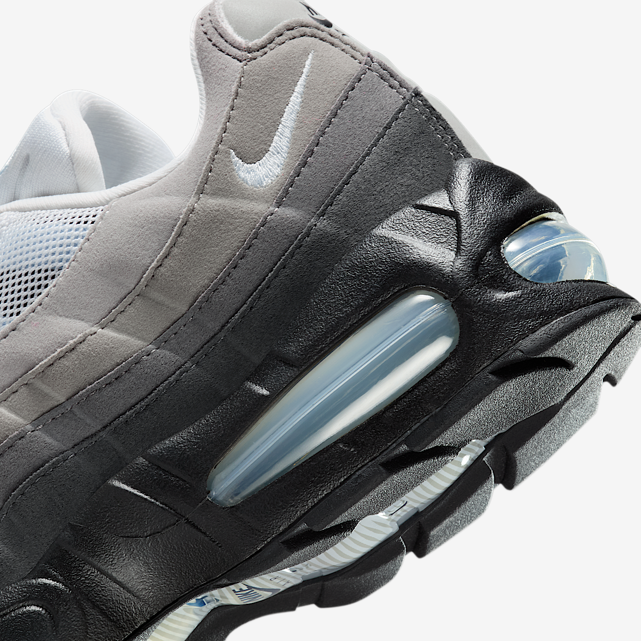 Nike Air Max 95 sneaker Zwart/Wit/Medium Grey/Blue Tint