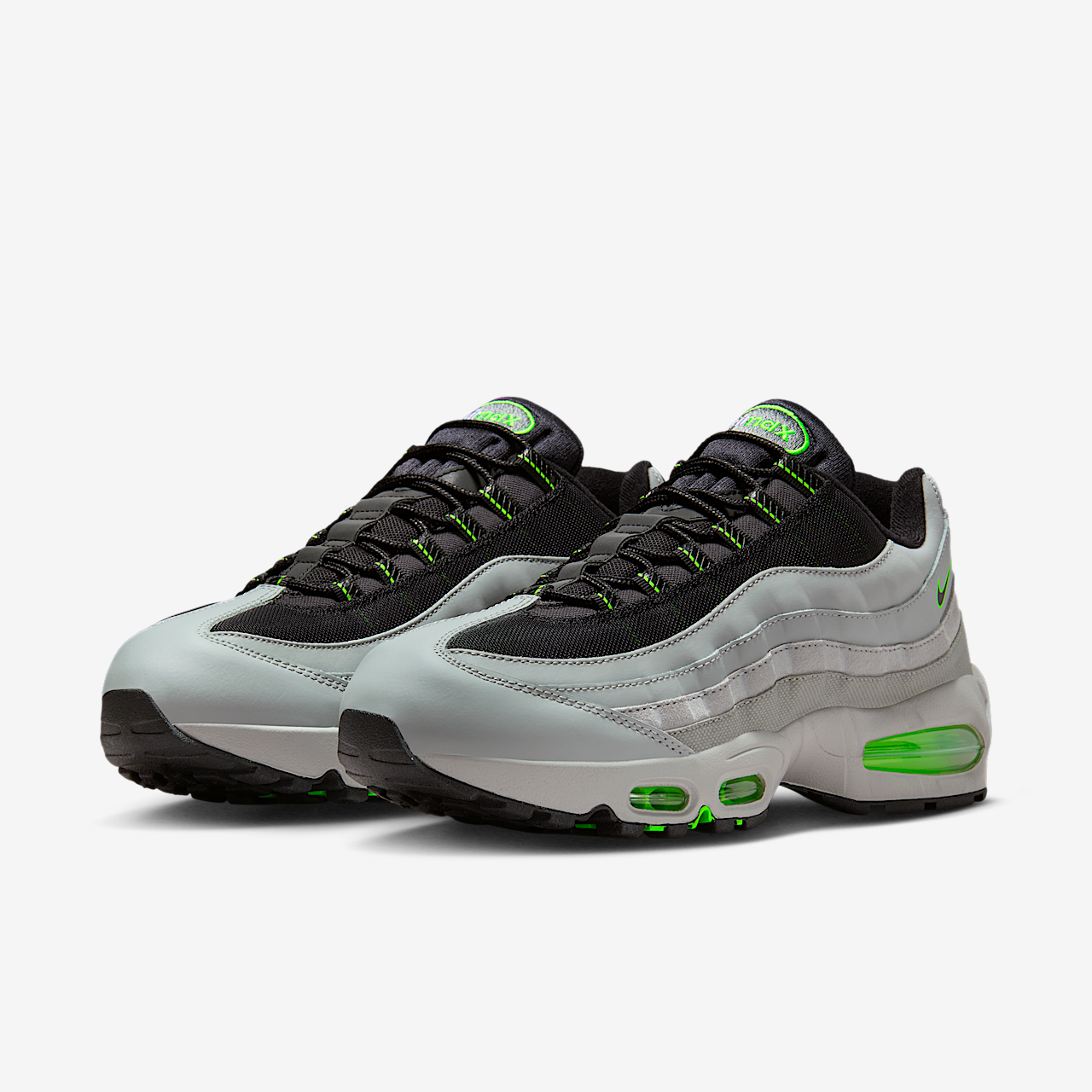 Nike Air Max sneaker Light Smoke Grey/Green Strike/Wit/Zwart