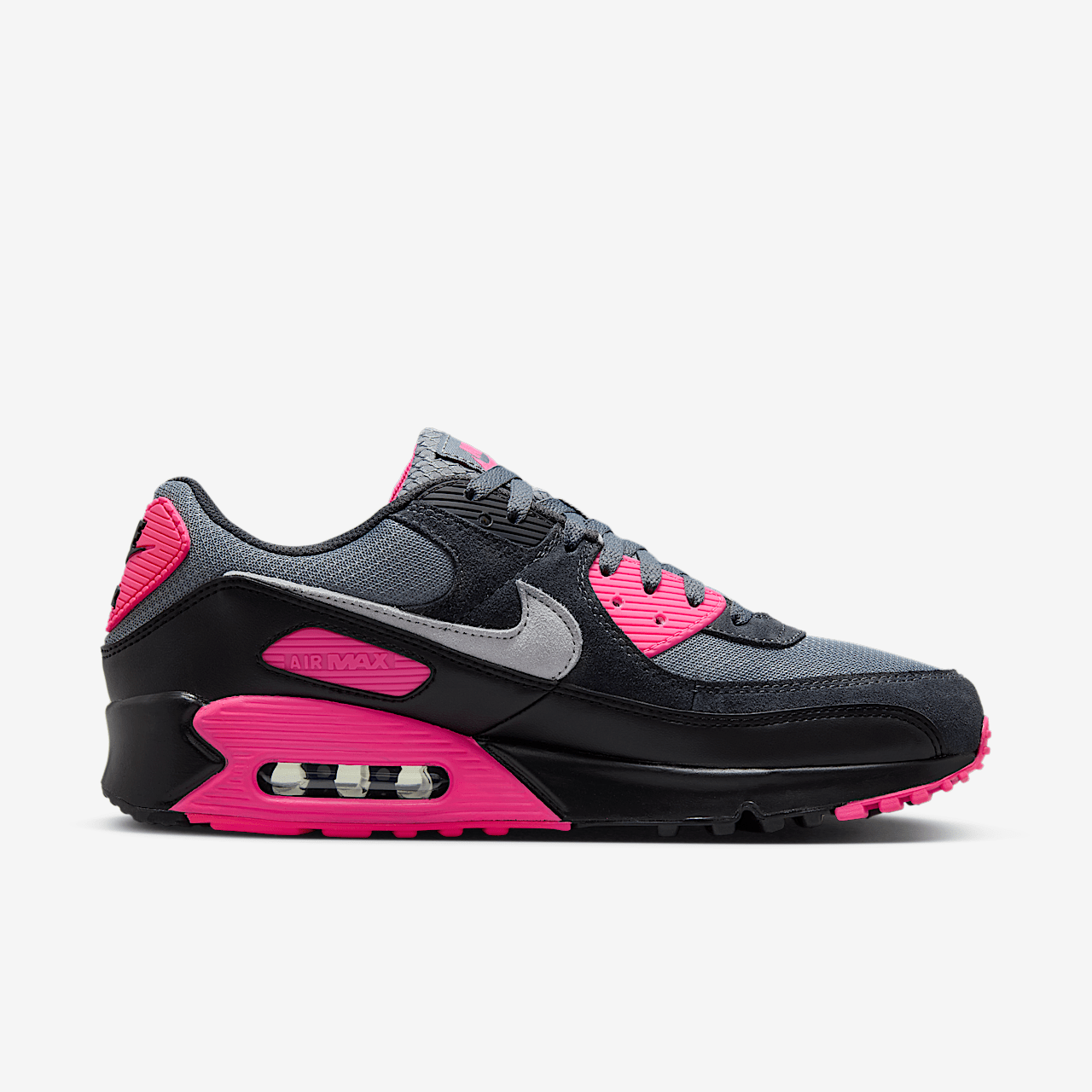 Nike Air max 90 sneaker Cool Grey/Hyper Pink/Zwart/Wolf Grey