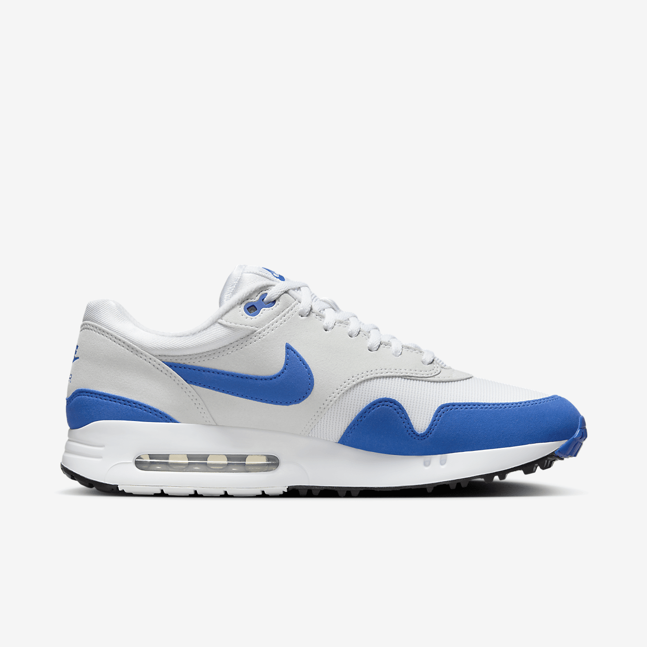 Nike Air Max 1 sneaker Wit/Pure Platinum/Zwart/Hyper Royal