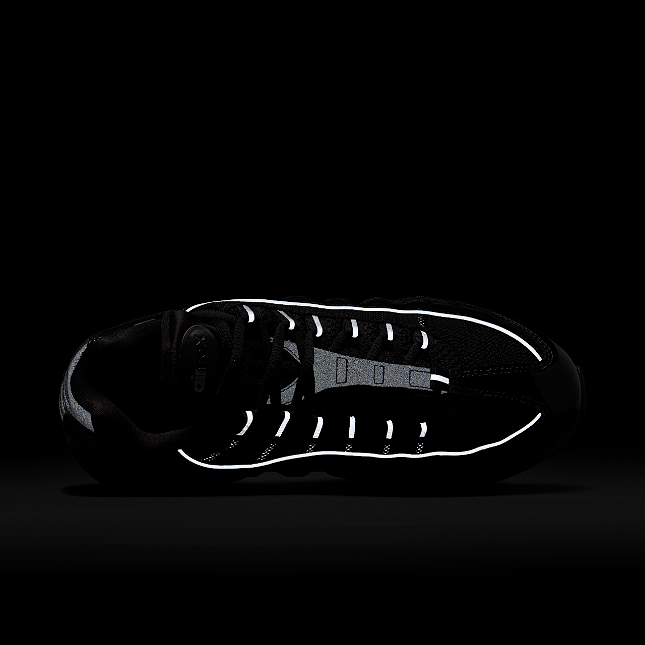 Nike Air Max sneaker Zwart/Reflect Silver/Wit/Metallic Silver