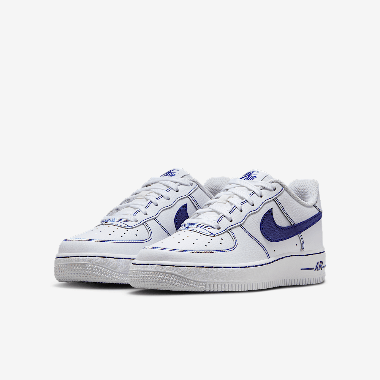 Nike Air Force 1 sneaker Wit/Deep Royal Blue