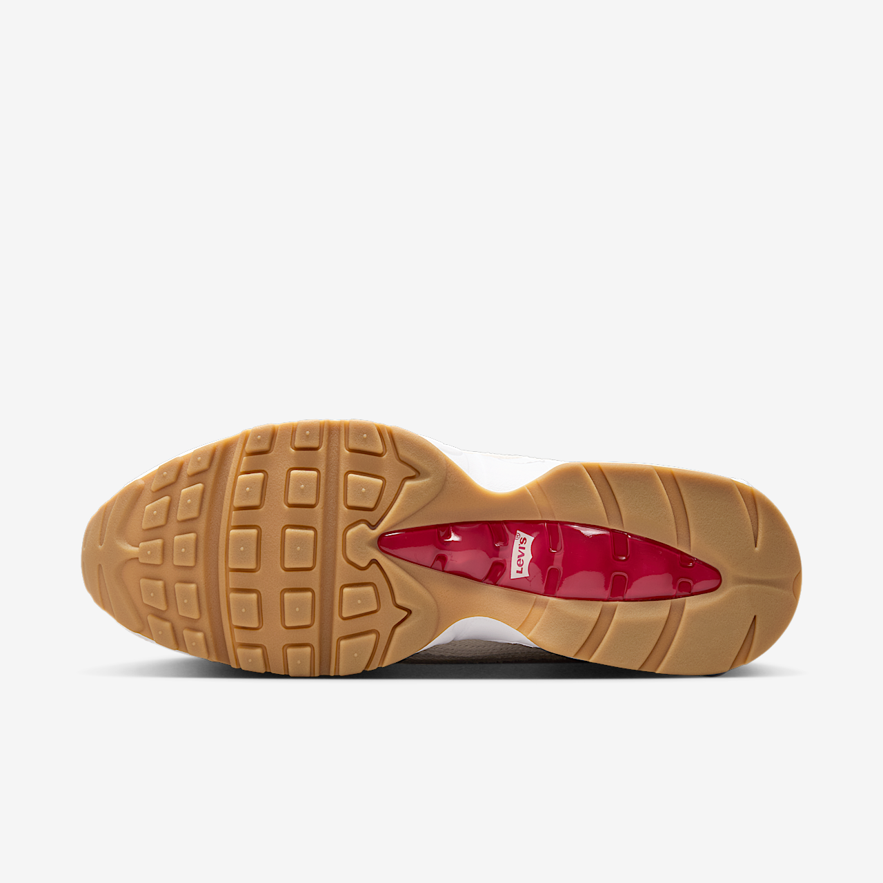 Nike Air Max sneaker Light Orewood Brown/Gym Red/Wit