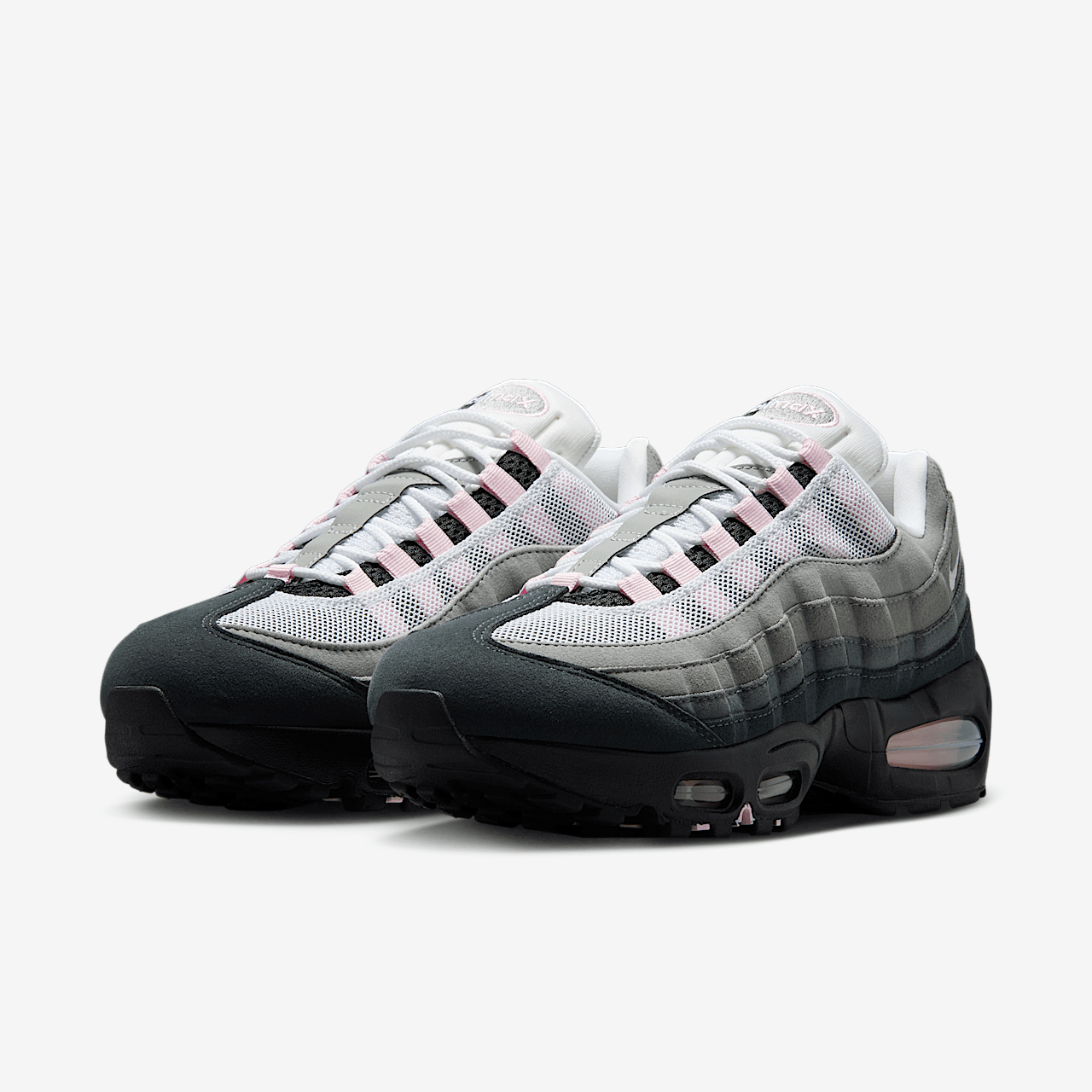 Nike Air Max 95 sneaker Zwart/Wit/Reflect Silver/Pink Foam