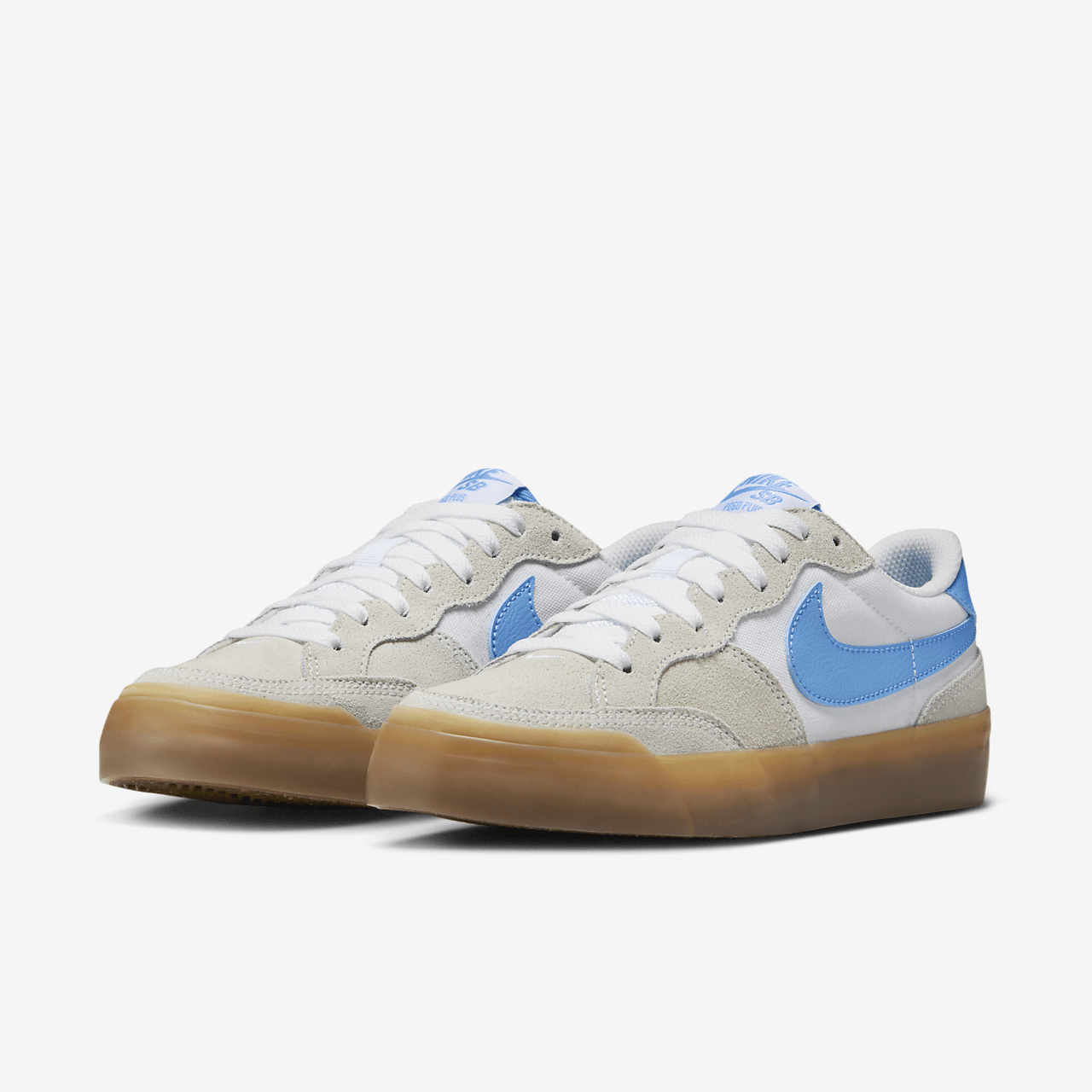 Nike  sneaker Summit White/Wit/Gum Light Brown/University Blue