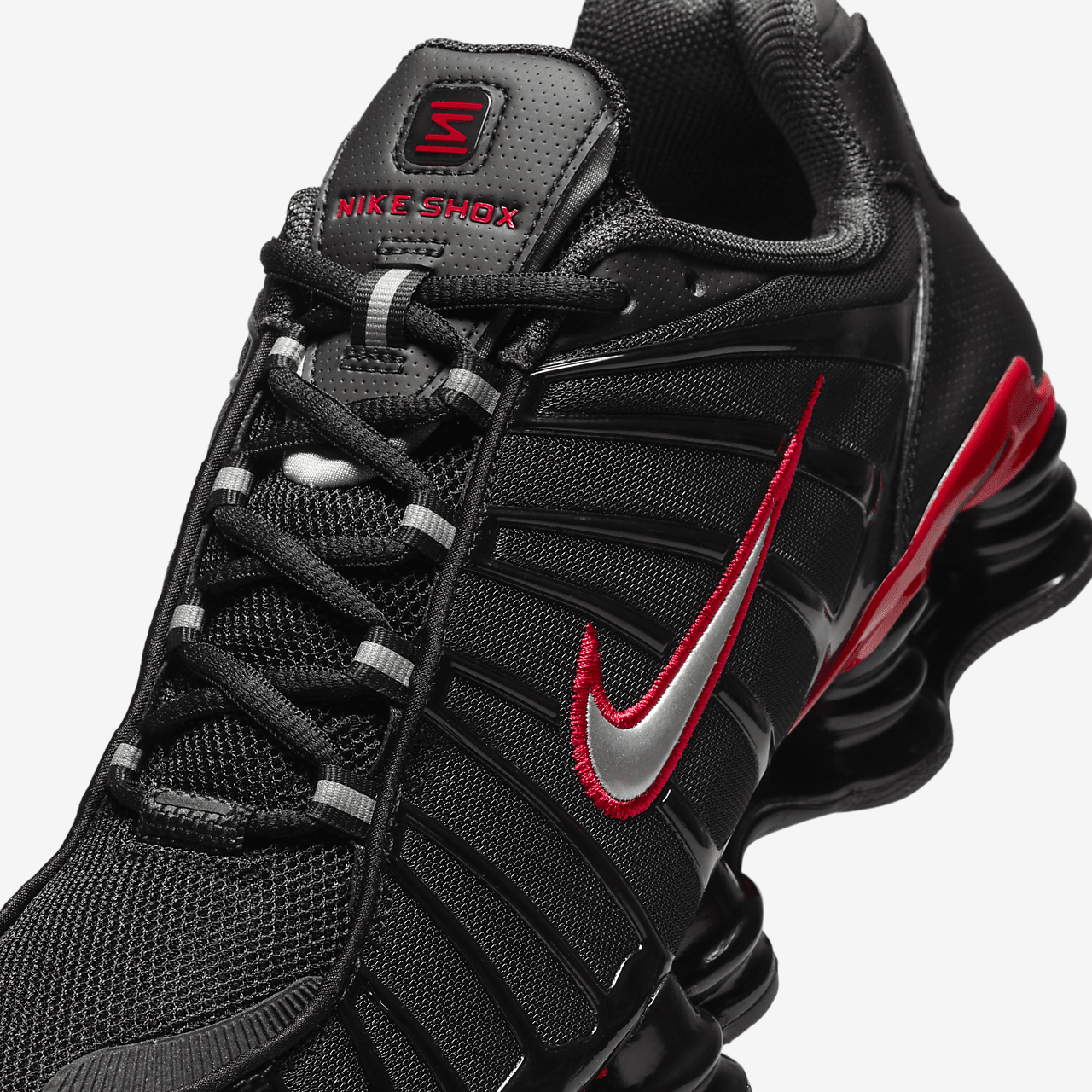 Nike Shox sneaker Zwart/University Red/Metallic Silver