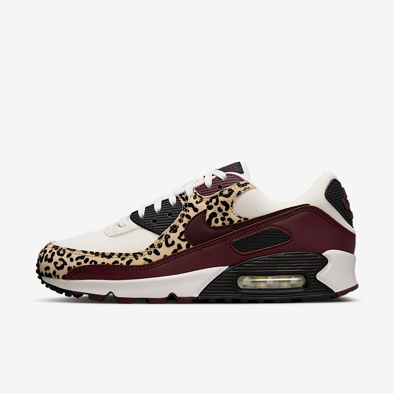 Nike Air Max sneaker Sail/Zwart/Burgundy Crush