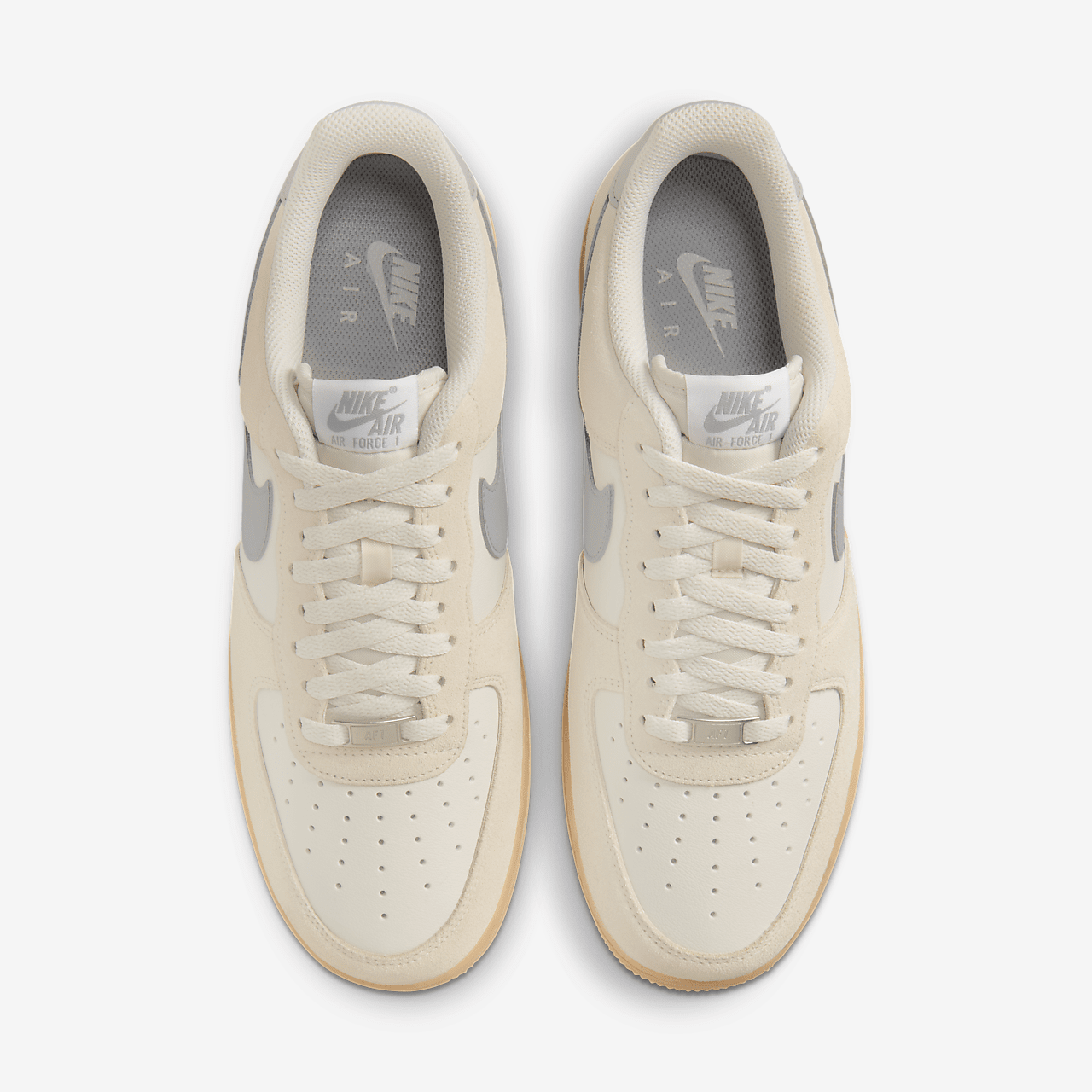 Nike Air Force 1 sneaker Phantom/Gum Yellow/Summit White/Light Smoke Grey