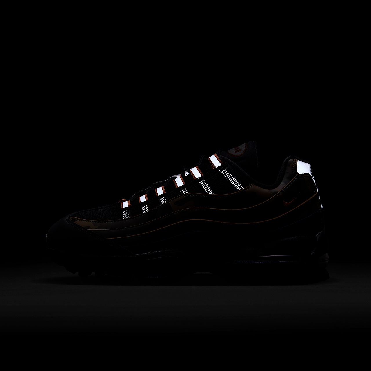 Nike Air Max sneaker Zwart/Metallic Silver/Golden Beige/Safety Orange