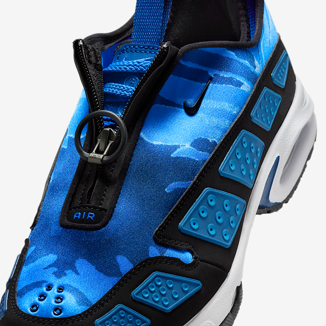 Nike Air Max SNDR sneaker Court Blue/Aluminum/Blue Tint/Zwart