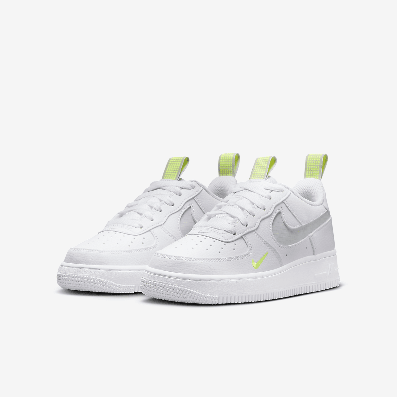 Nike Air Force 1 sneaker Wit/Volt/Light Silver