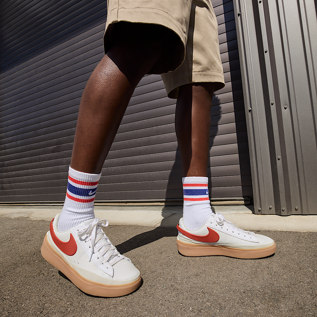 Nike Blazer sneaker Wit/Summit White/Gum Yellow/Dragon Red