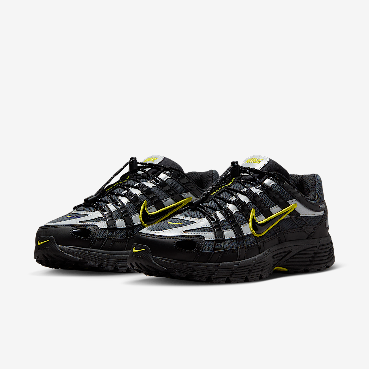 Nike P-6000 sneaker Anthracite/High Voltage/Metallic Silver/Zwart