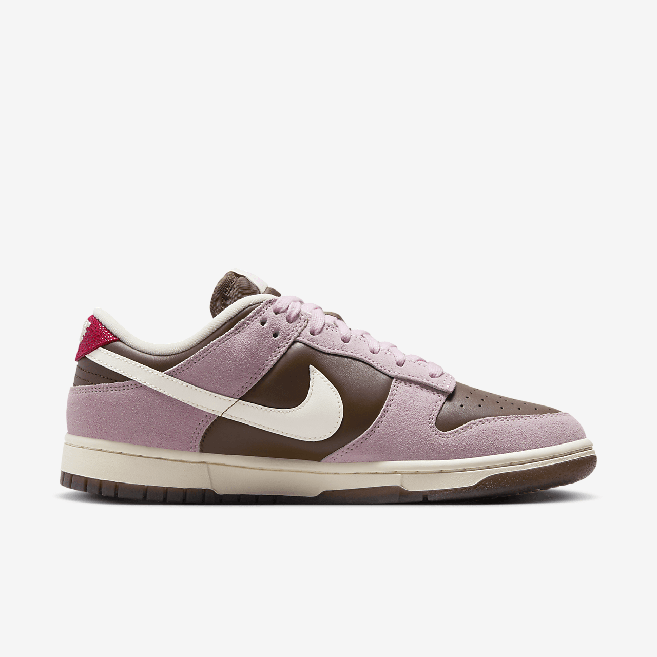 Nike Dunk Low sneaker Cacao Wow/Pink Foam/University Red/Pale Ivory