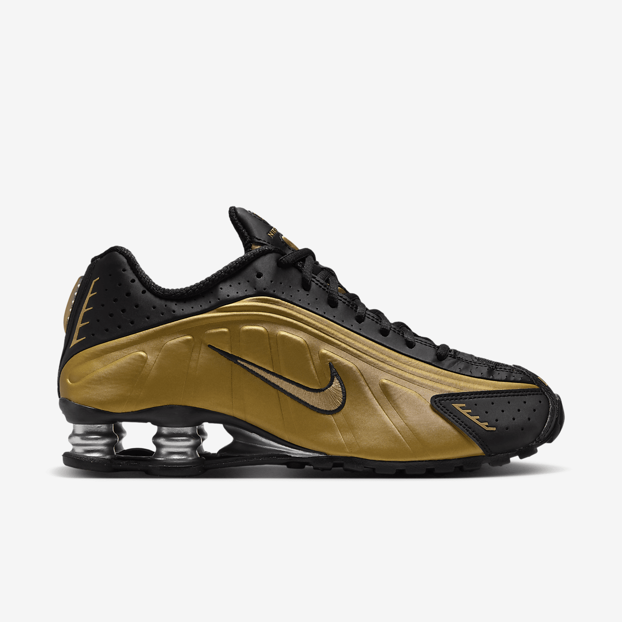 Nike Shox sneaker Zwart/Metallic Silver/Metallic Gold