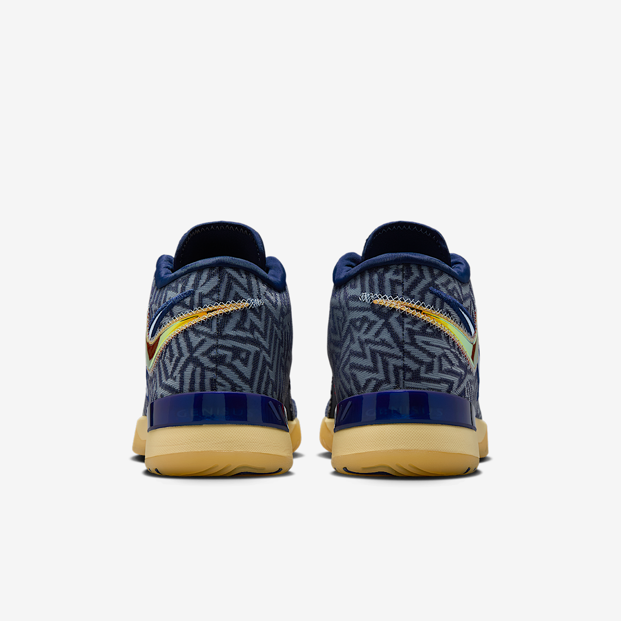 Nike LeBron sneaker Midnight Navy/Soft Yellow/Bright Crimson/Light Armory Blue