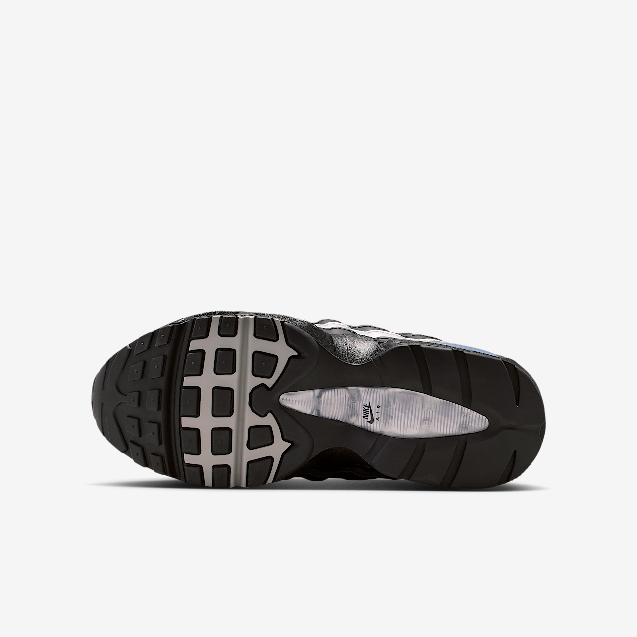Nike Air Max 95 sneaker Zwart/Zwart/Wit/Metallic Silver