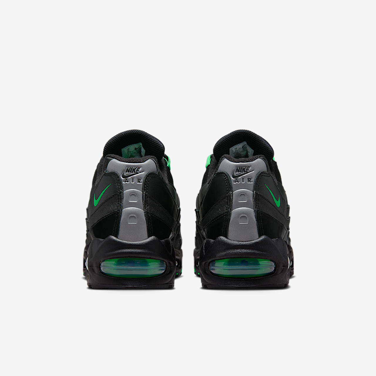 Nike Air Max sneaker Zwart/Zwart/Pearl Grey/Green Shock