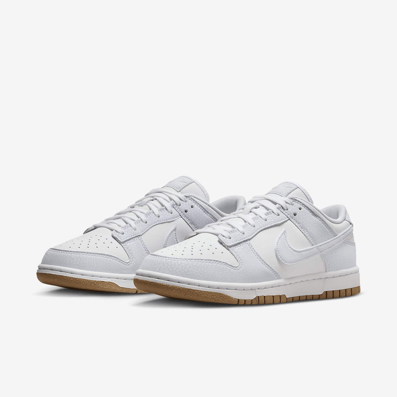 Nike Dunk Low sneaker Wit/Gum Light Brown/Football Grey