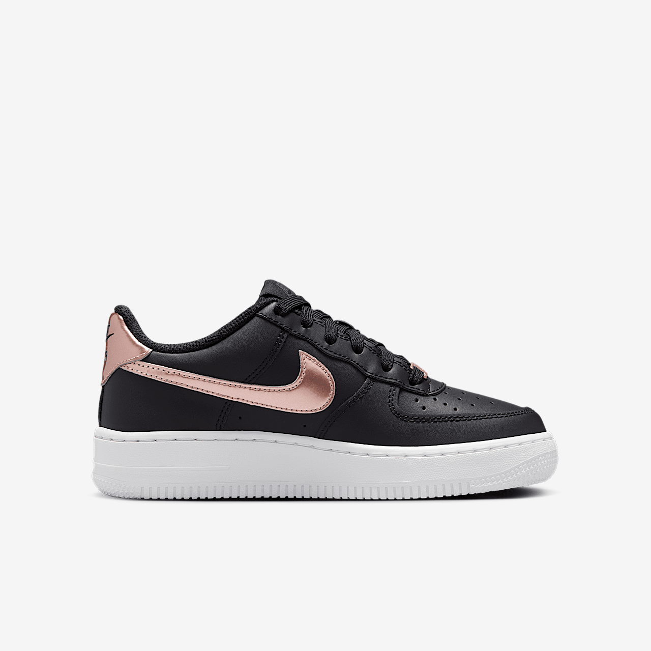 Nike Air Force 1 sneaker Zwart/Wit/Anthracite/Metallic Red Bronze