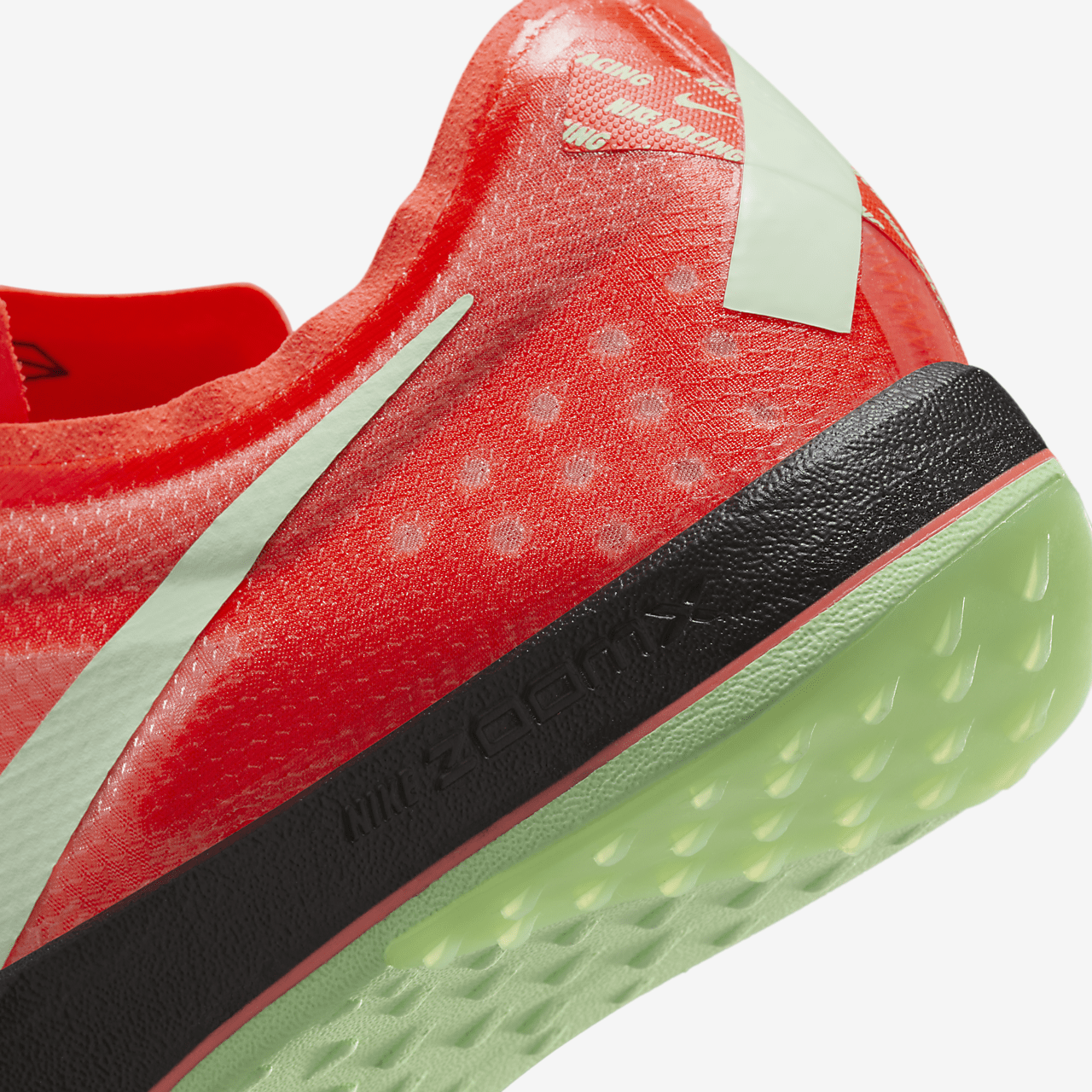 Nike  sneaker Bright Crimson/Zwart/Metallic Silver/Vapor Green